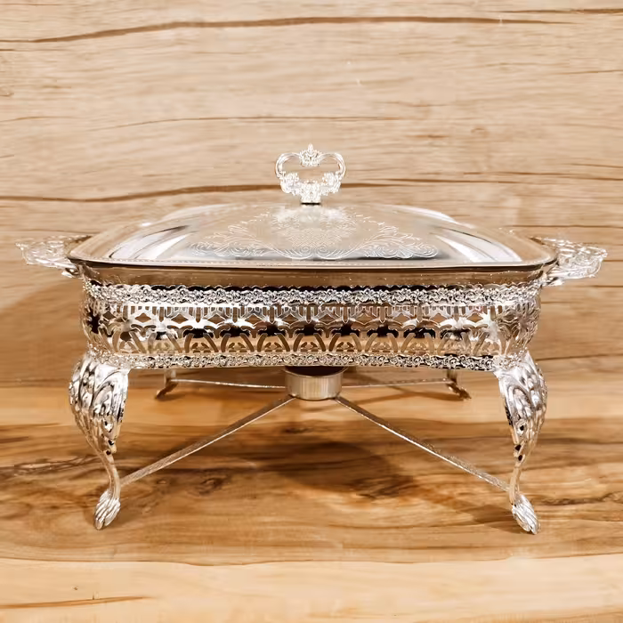 سوفله خوری مرغ نقره ای طرح ترنج ( سوفله مرغ خوری پیوتر )