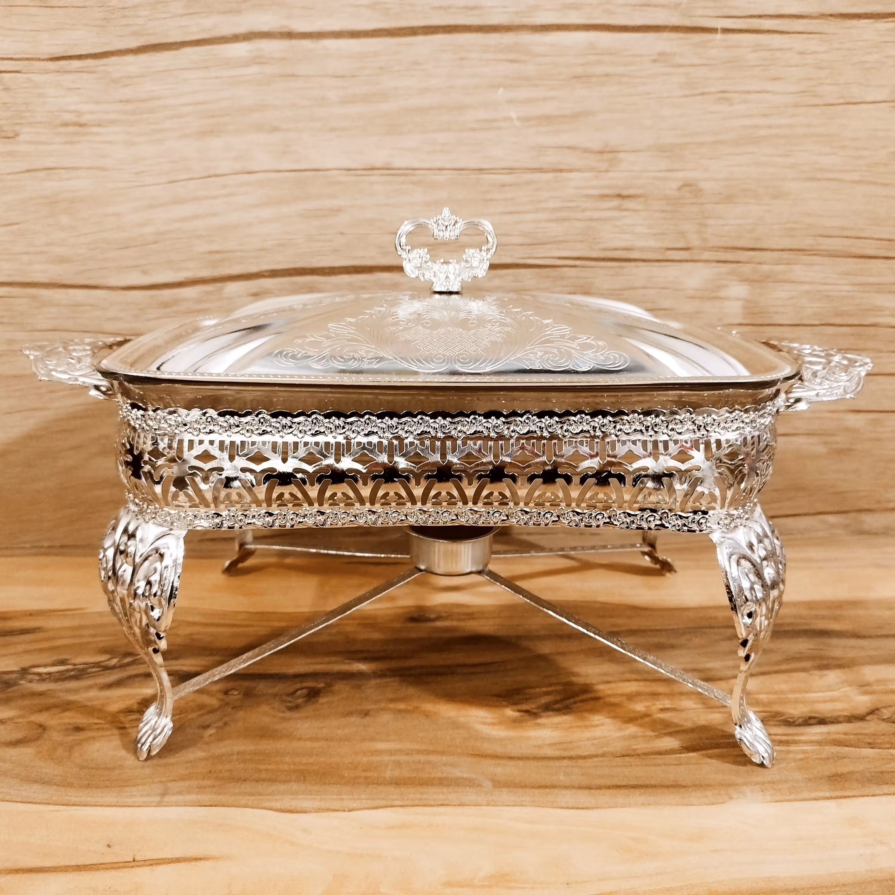 سوفله خوری مرغ نقره ای طرح ترنج ( سوفله مرغ خوری پیوتر )