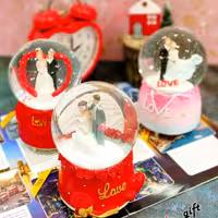 گوی موزیکال خوشگل عروس و داماد کد 01 