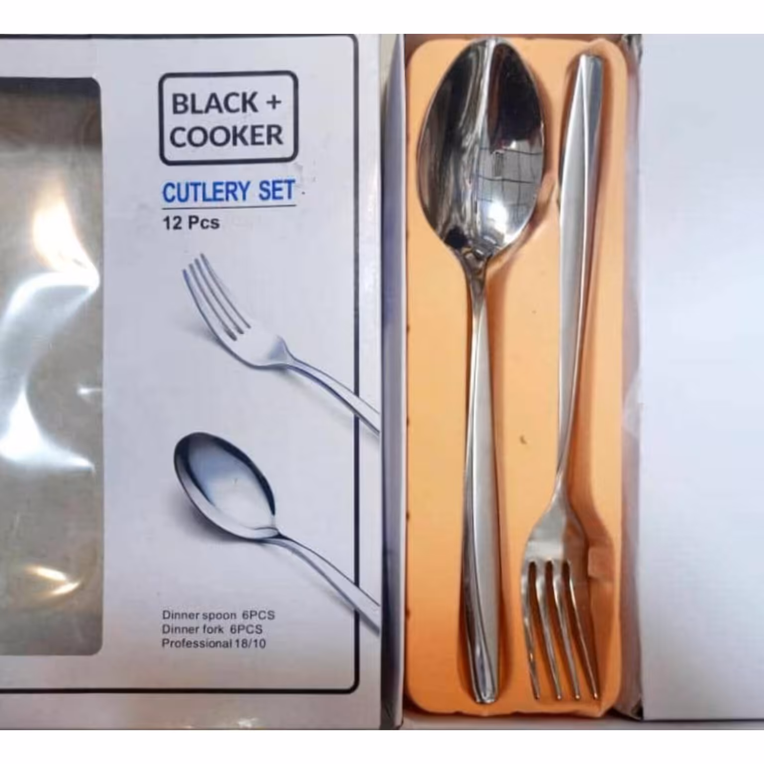 سرویس 12 پارچه قاشق چنگال برند بلک کوکر