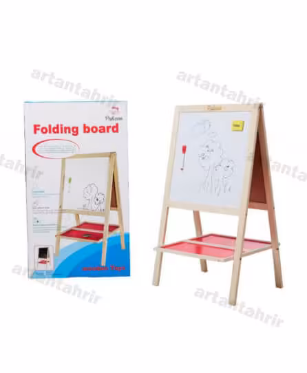 تخته دو رو پایه ثابت (با حروف الفبا فارسی)