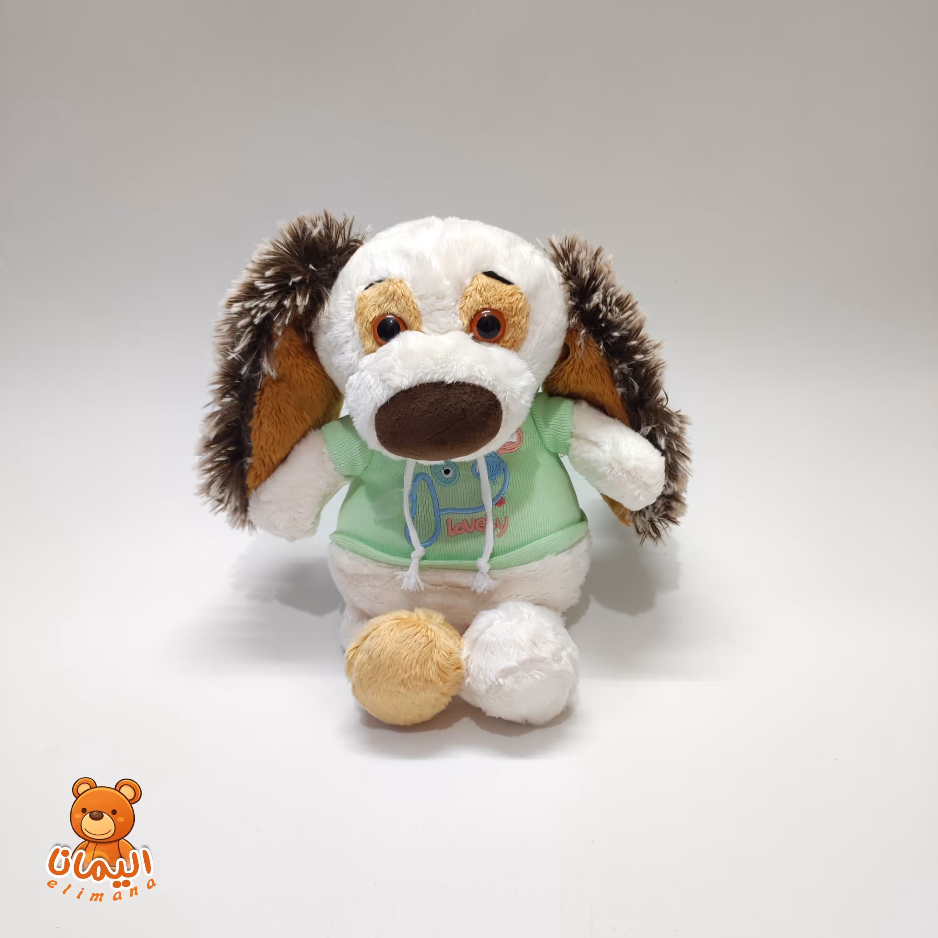 عروسک سگ تا به تا پولیشی لباس سبز خارجی