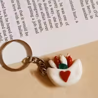 جاسوییچی گلدون و گل مناسب برای آویز کلید،کیف،سوییچ