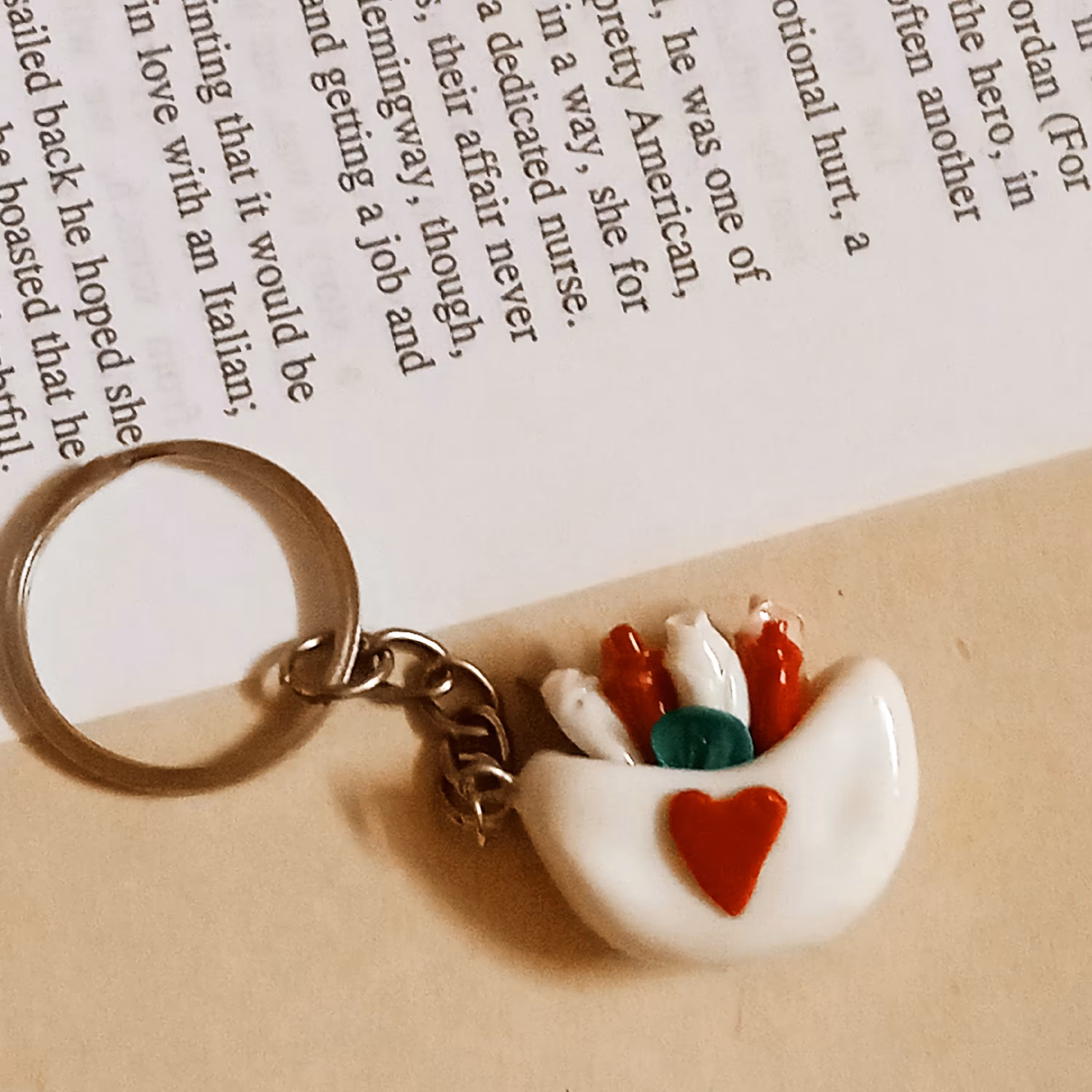 جاسوییچی گلدون و گل مناسب برای آویز کلید،کیف،سوییچ