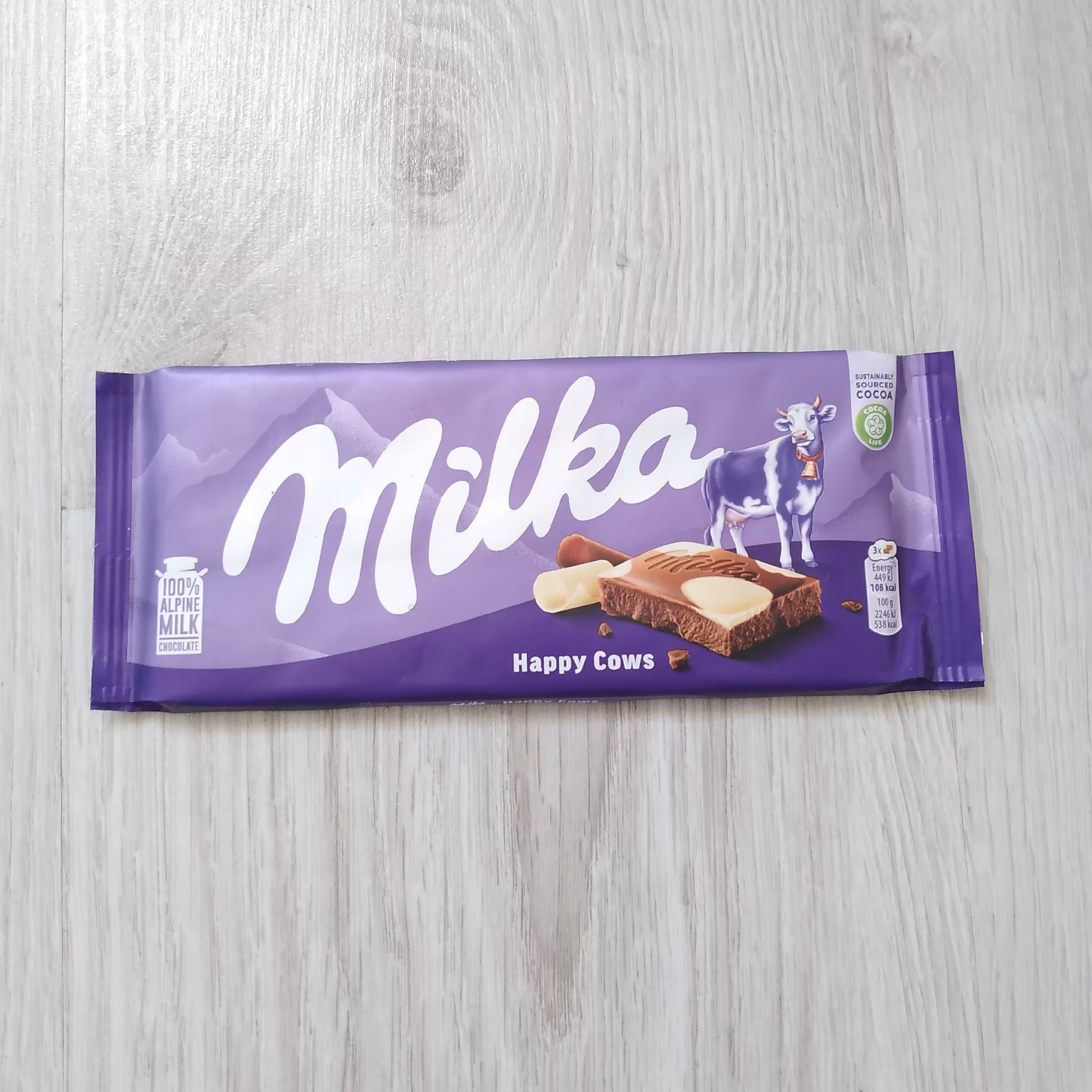 شکلات تخته ای میلکا آلمانی Milka با طعم شیر و شکلات بسته 100گرمی