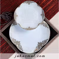 سرویس چینی پردیس طرح مونیکا فیروزه ای 30 پارچه کد 1007i