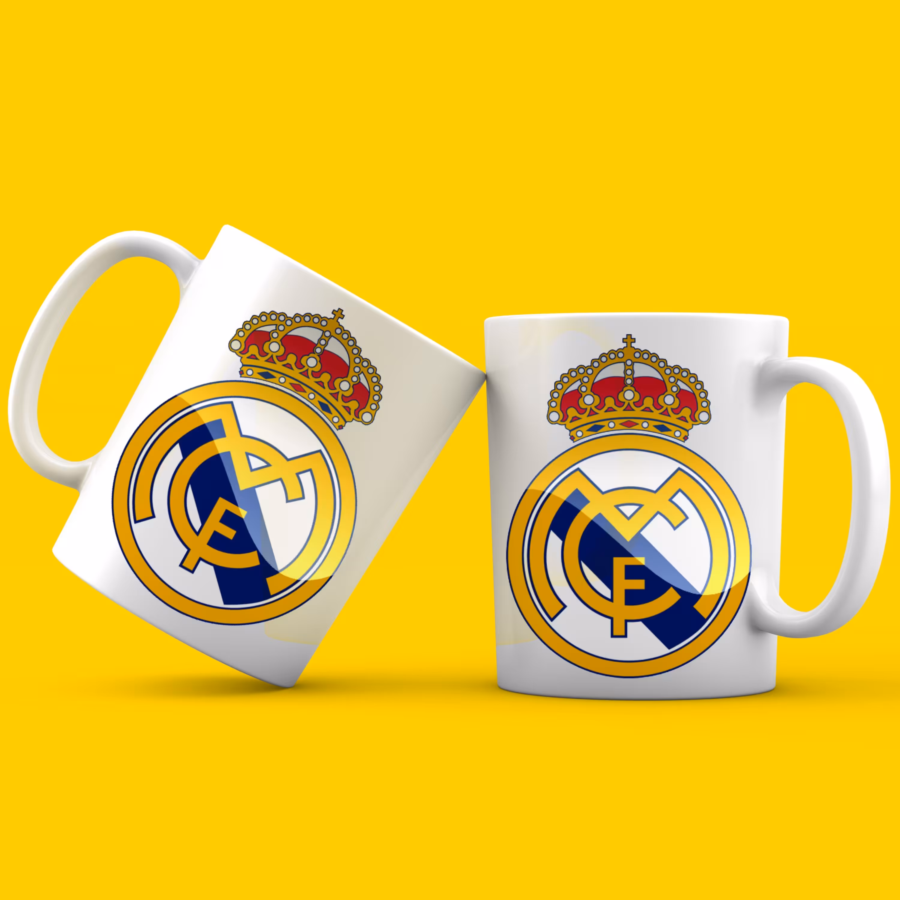 ماگ سرامیکی سفید طرح تیم رئال مادرید