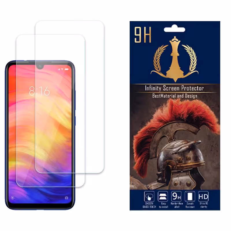 محافظ صفحه نمایش اینفینیتی مدل NANOمناسب برای شیائومیRedmi Note 7 Proبسته دوعددی