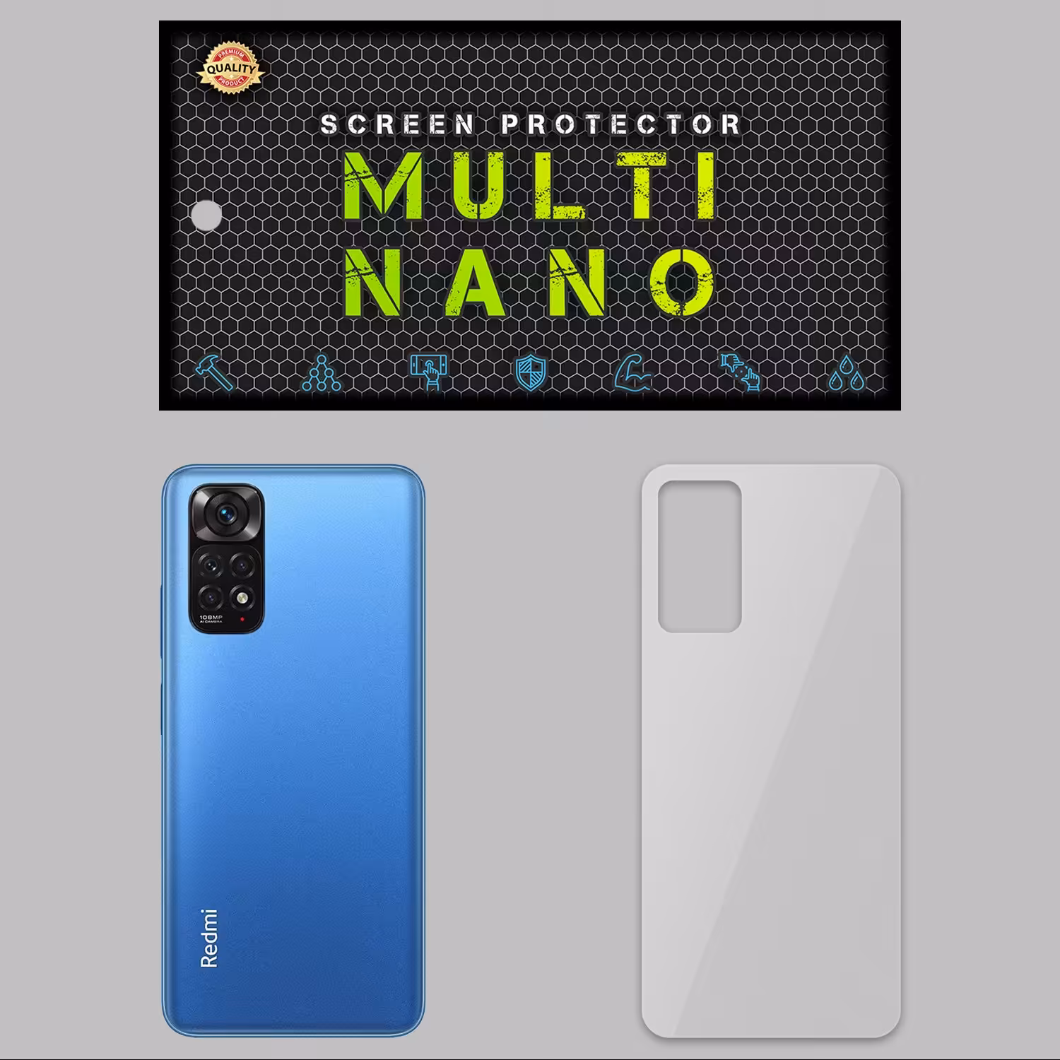 برچسب پوششی مولتی نانو مدل X-F1T برای موبایل شیائومی Redmi Note 11S بی رنگ شفاف