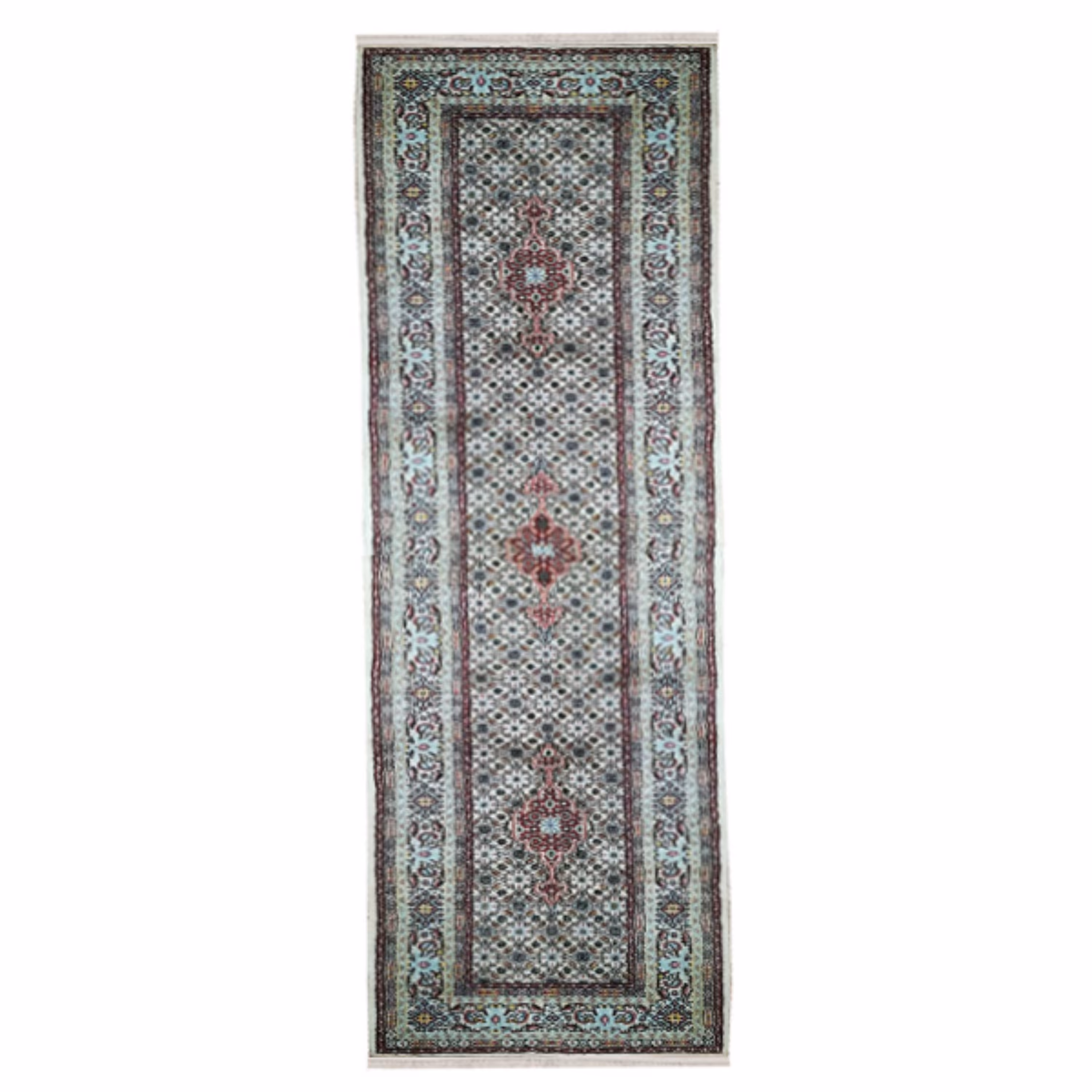 کناره دستباف دو و نیم متری مود بیرجند طرح ترنج ماهی کد 20011