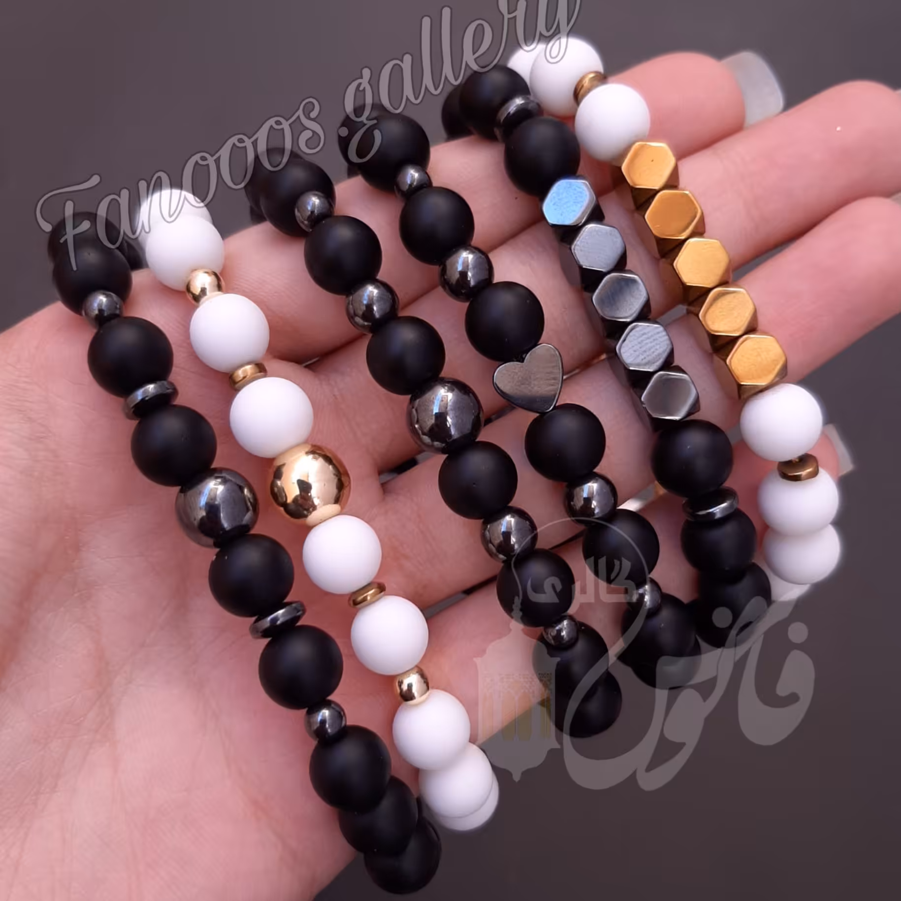 دستبند های سنگ ست مردانه و زنانه