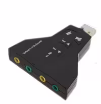 کارت صدا اکسترنال هفت کانال USB دارای 2خروجی