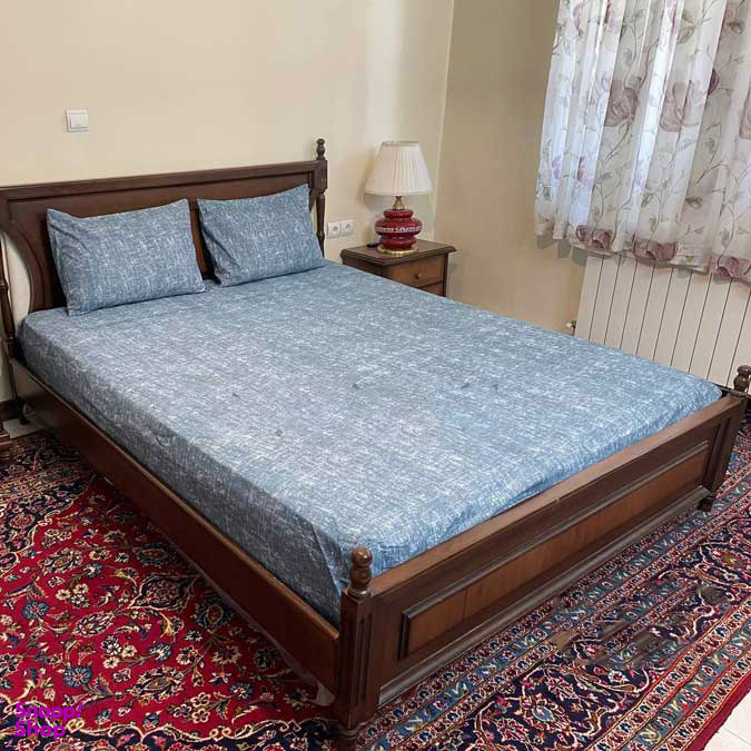 سرویس ملحفه کشدار مدل پتینه 2 نفره 3 تکه کد 160 160×200 سانتی متر
