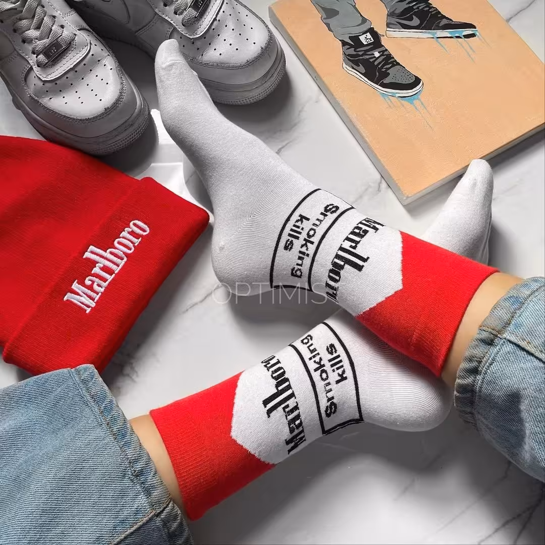 جوراب مارلبرو ساقدار نخ پنبه فری سایز