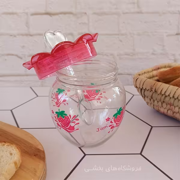 ظرف مربا خوری اکرولیک طرحدار