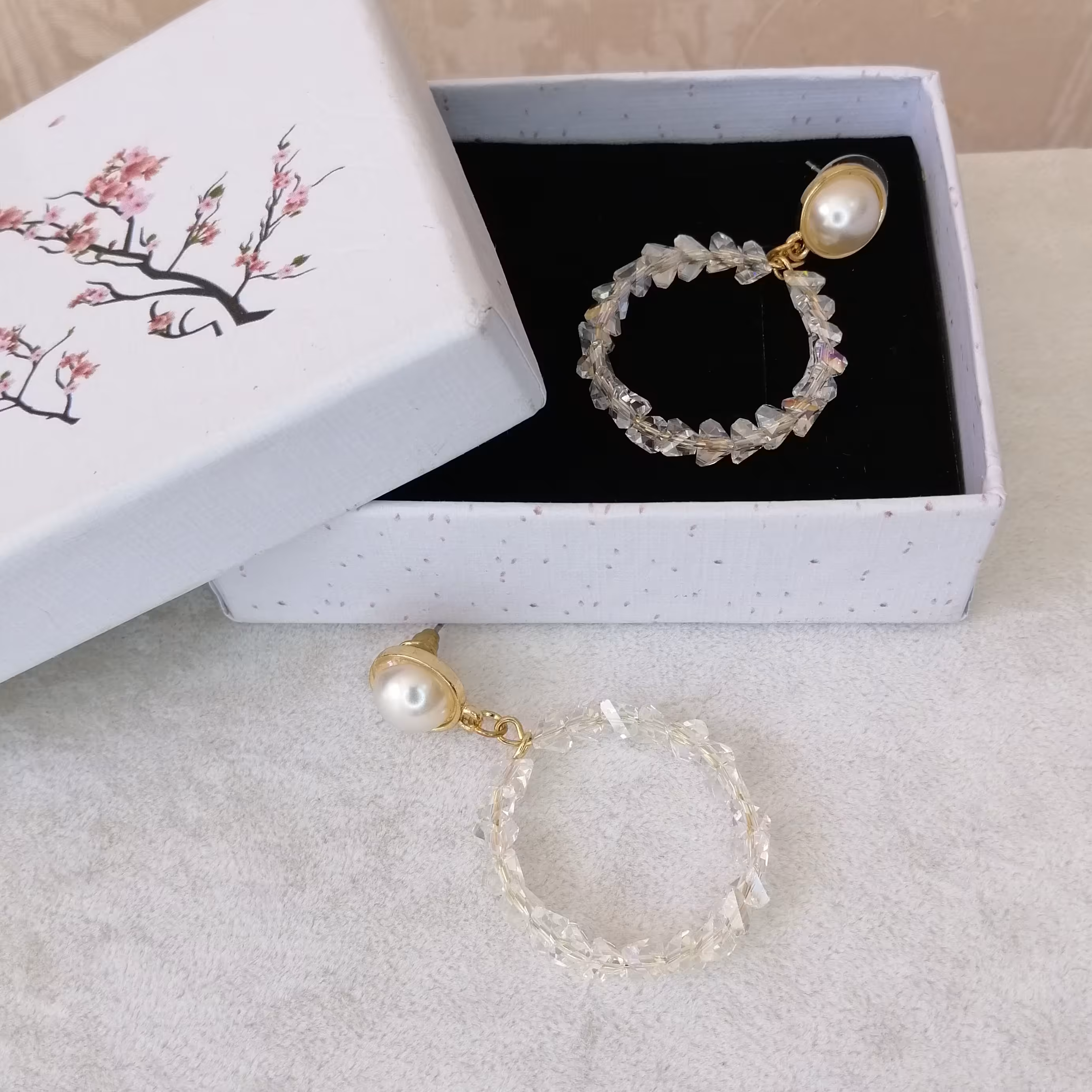 گوشواره آویز طرح دایره