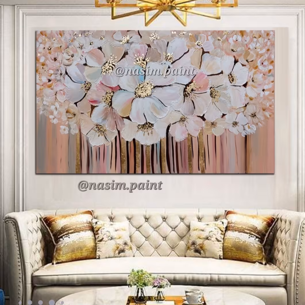 تابلو نقاشی ورق طلا نقش برجسته 