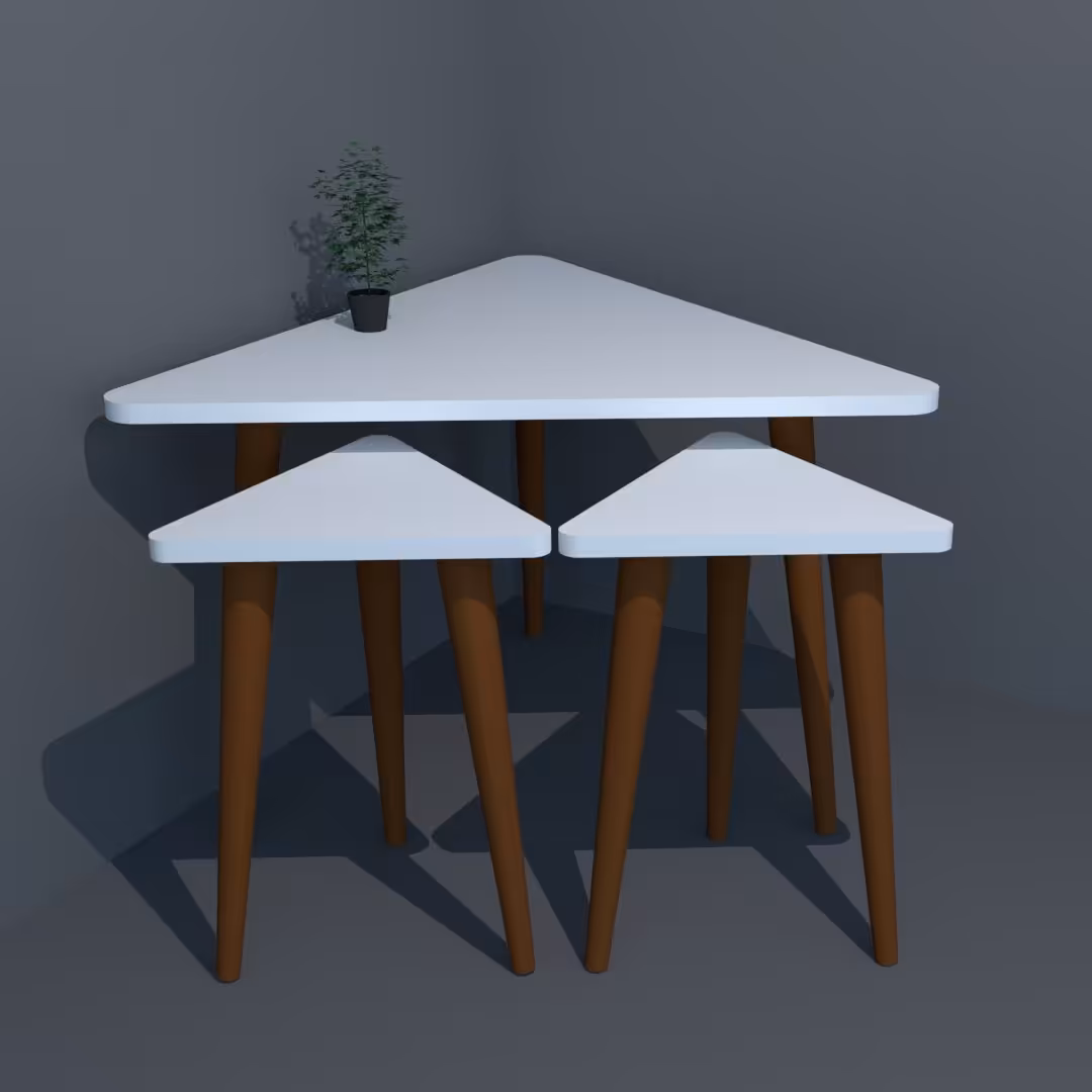 ست میز  عسلی فانتزی مدل مثلث