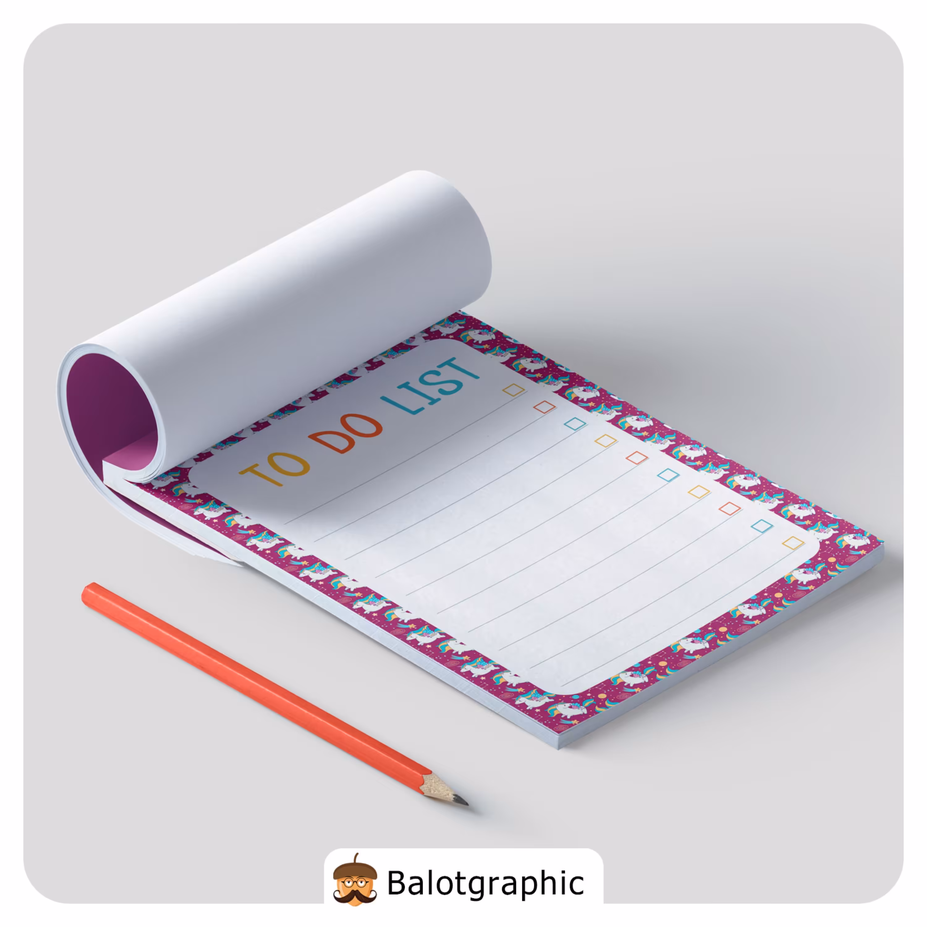 یادداشت یونی کرن to do list کاغذ تحریر