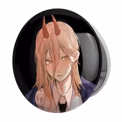 آینه جیبی خندالو طرح پاور انیمه مرد اره ای Chainsaw Man مدل تاشو کد 17932