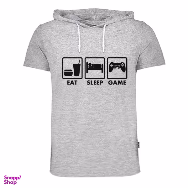 تی شرت کلاه دار زنانه به رسم (Behrasm) مدل گیمر کد 9149