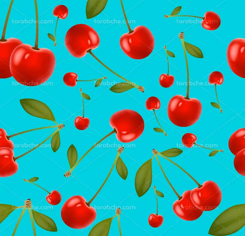 وکتور پترن گیلاس | گرافیک با طعم تربچه