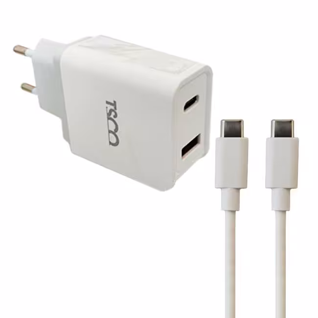 شارژر دیواری تسکو مدل TTC 58 همراه کابل Type-C به Type-C
