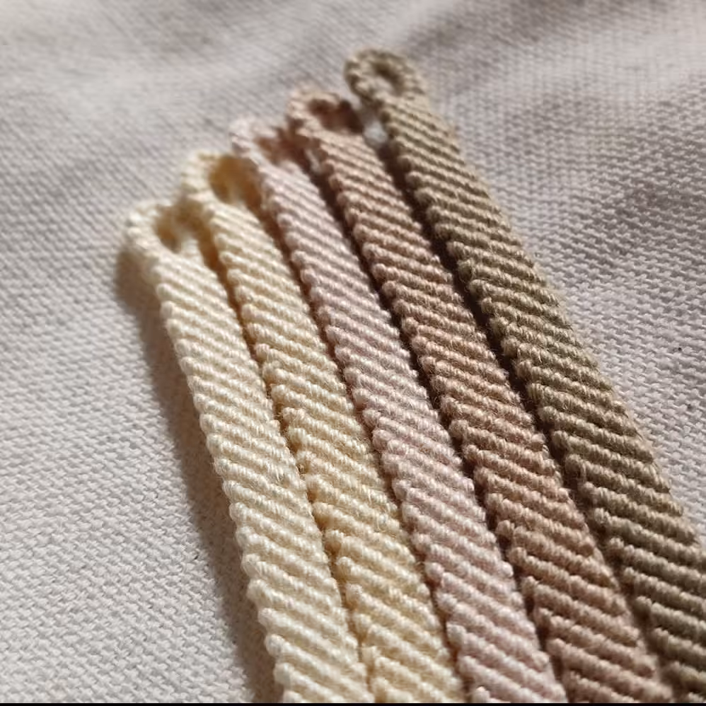 دستبند بافت طرح مورب