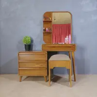 میزآرایش دخترانه جدید قهوه ای 4 تیکه (پس کرایه)