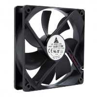 فن 12V سه سیمه سایز 12x12 ضخامت 25cm مارک DELTA مدل AUB1212M