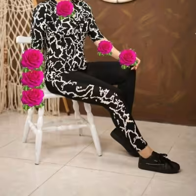 بلوز شلوار جلو گره ای