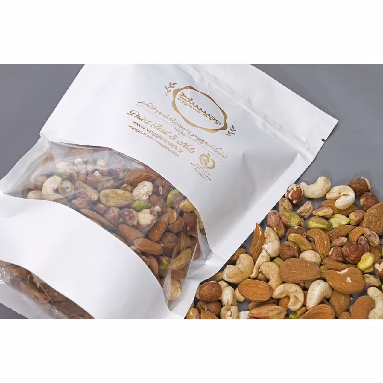 اجیل چهار مغز خام ممتاز 1000 گرم وجیسنک