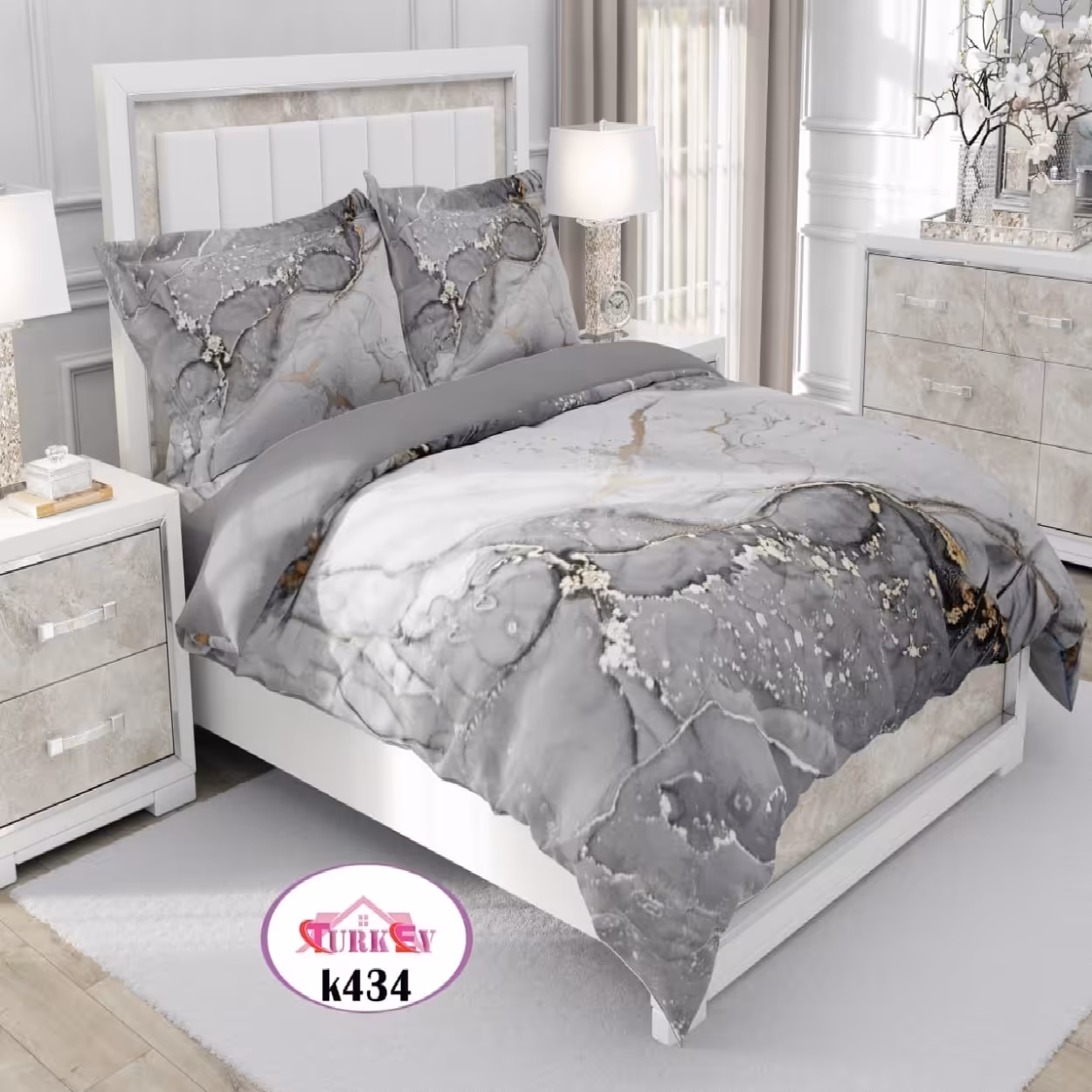 سرویس روتختی ترک إو turkev کد K-434 دونفره 6 تکه