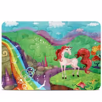 پازل 24تکه طرح رویای یونیکورن پیرامون