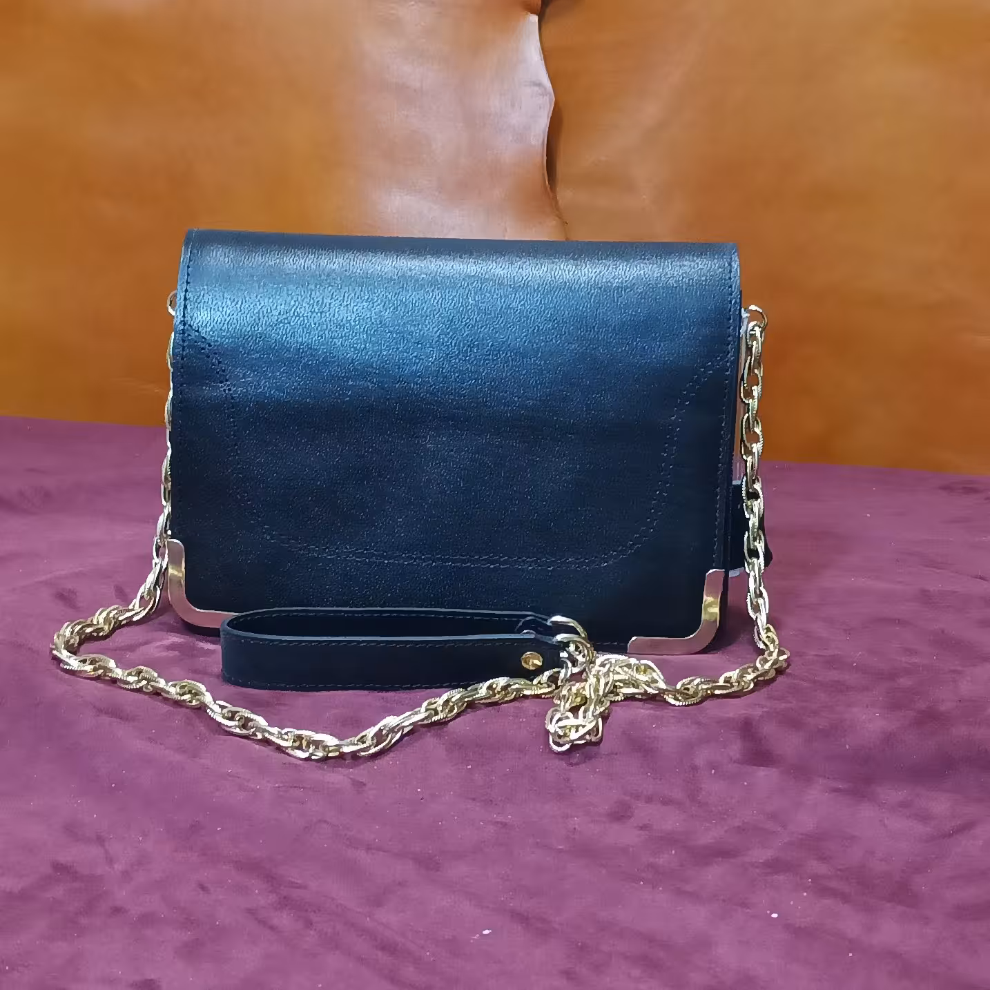 کیف زنانه دوشی مجلسی بند زنجیردار