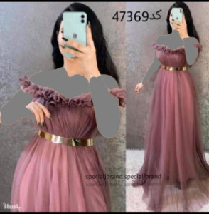 پیراهن مهمانی زنانه تور مدل تکتم