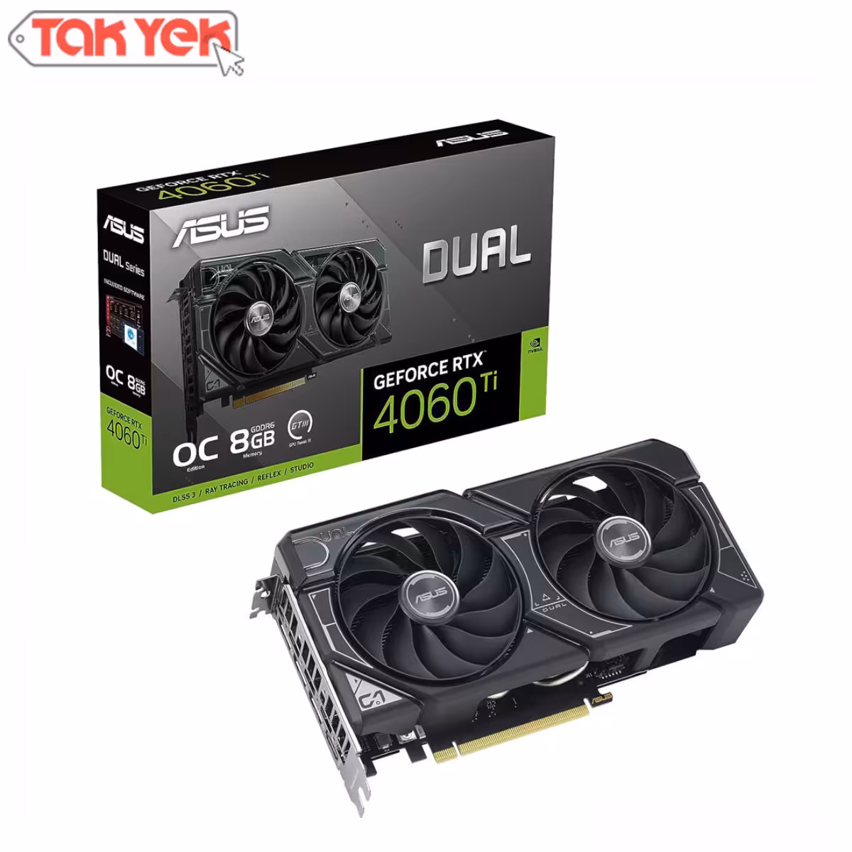 کارت گرافیک ایسوس ASUS  RTX 4060 TI  DUAL 8G  OC