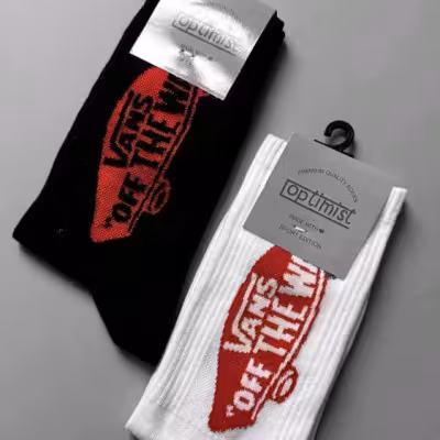 جوراب ساقدار off the vans نخ پنبه فری سایز