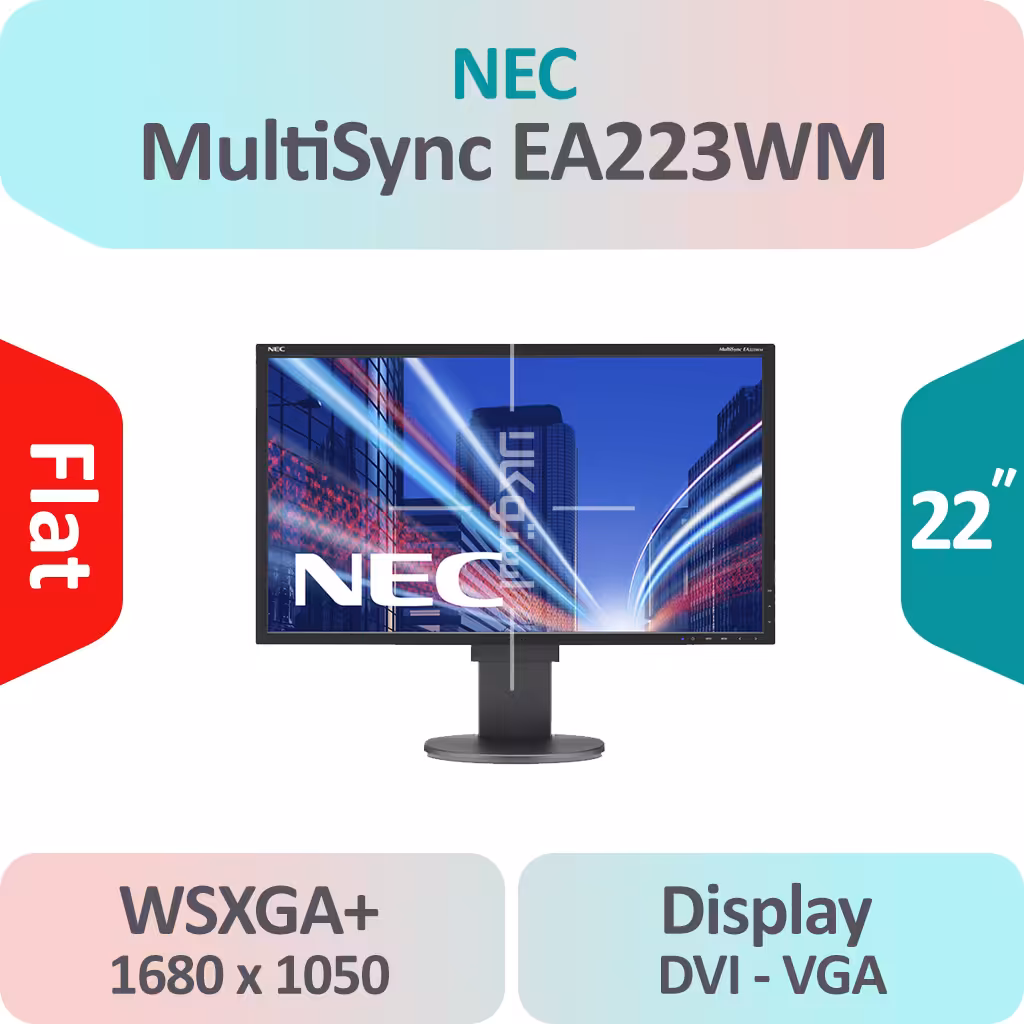 مانیتور استوک NEC MultiSync EA223WM سایز 22 اینچ