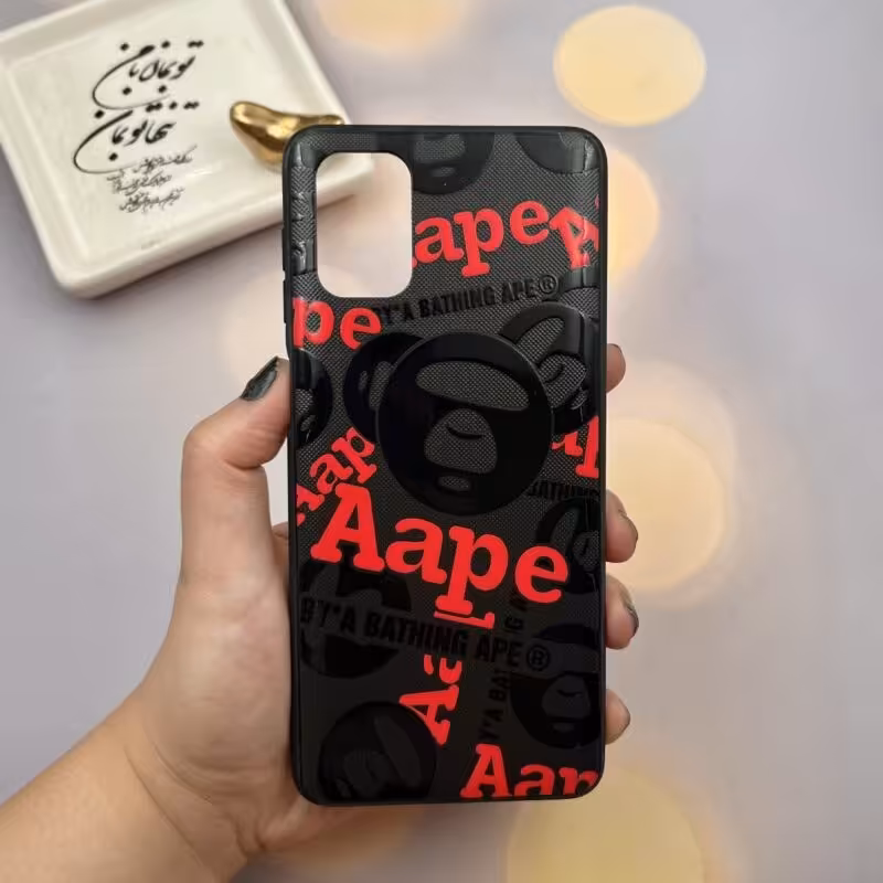 قاب گوشی Galaxy M51 سامسونگ دور ژله ای طرح برجسته فانتزی مدل نوشته Aape کد 12424