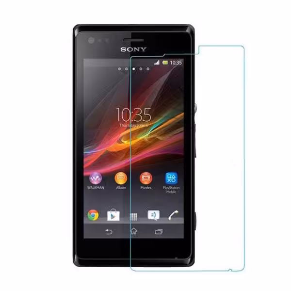 گلس sony xperia M محافظ صفحه نمایش شیشه ای SONY XPERIA M خشگیر شفاف بی رنگ سونی اکسپریا ام C1905 - M1905