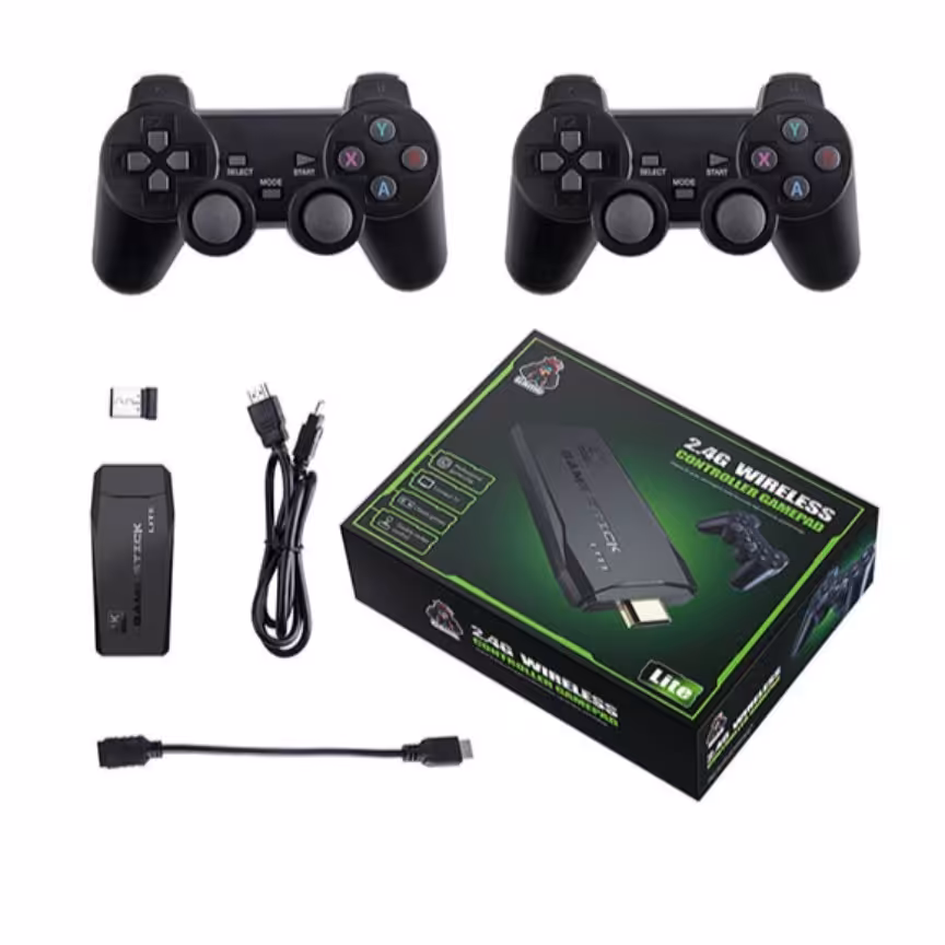 کنسول بازی گیم استیک لایت  مدل دسته بلوتوثی دو دسته با 10  هزار بازی 
