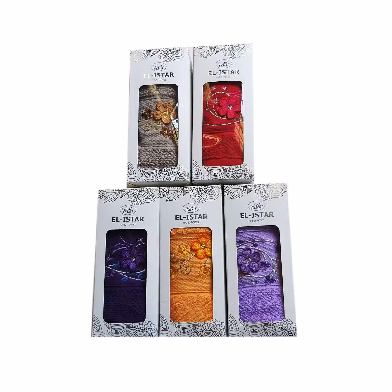 حوله دستی 40*80 گلدوزی شده درونخ رینگ دولا