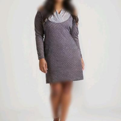 پیراهن مهمانی زنانه پشمی مدل سایز بزرگ