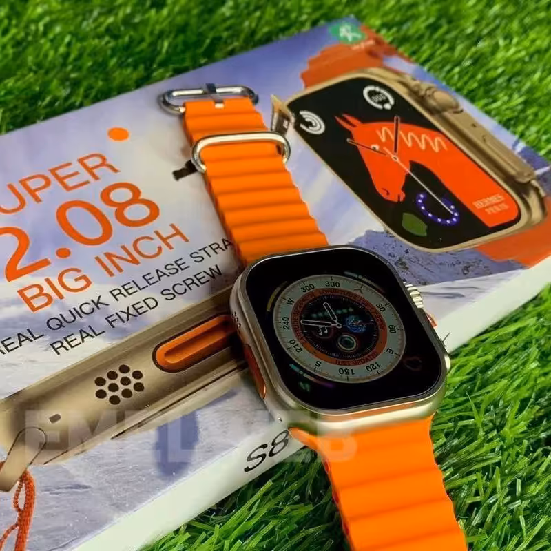 ساعت سری 8 ULTRAمدل S8 ultra Max تمام صفحه دارای امکانات ورزشی عالی کیفیت لمس بسیار عالی