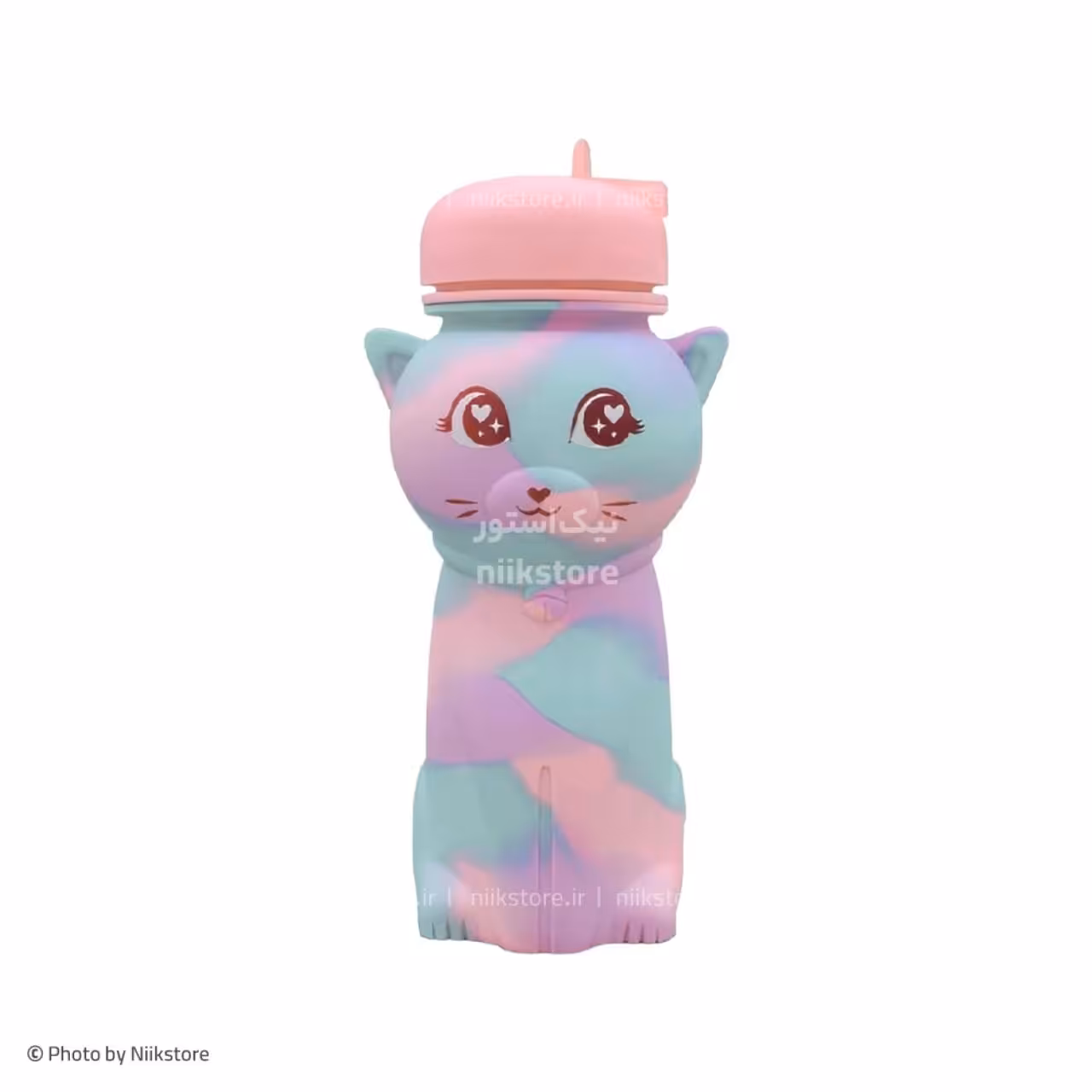 قمقمه سیلیکونی گربه اسکول فنس کد 9330School Fans Water Bottle No.9330