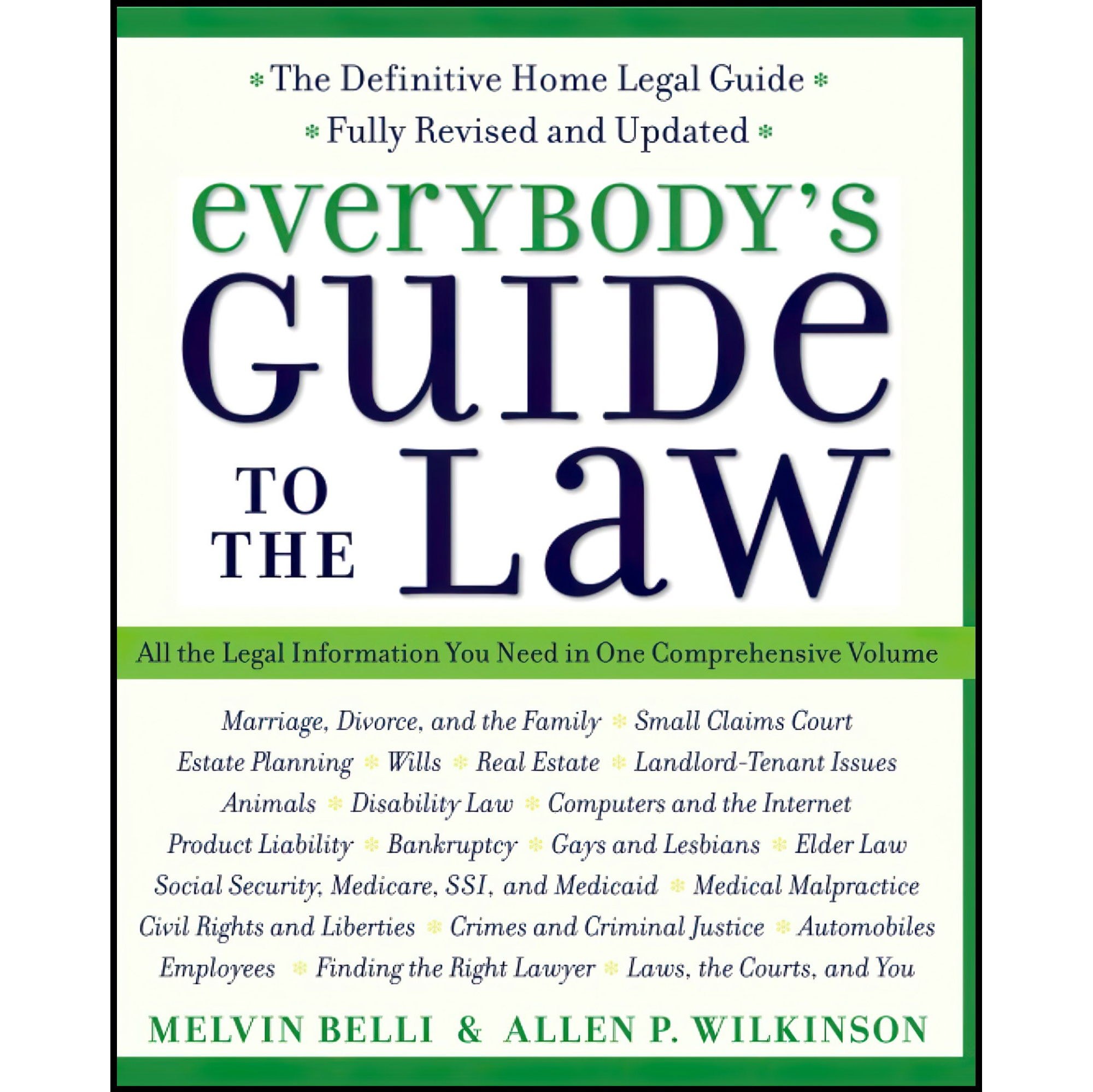 کتاب زبان اصلی Everybodys Guide to the Law Harperresource Book