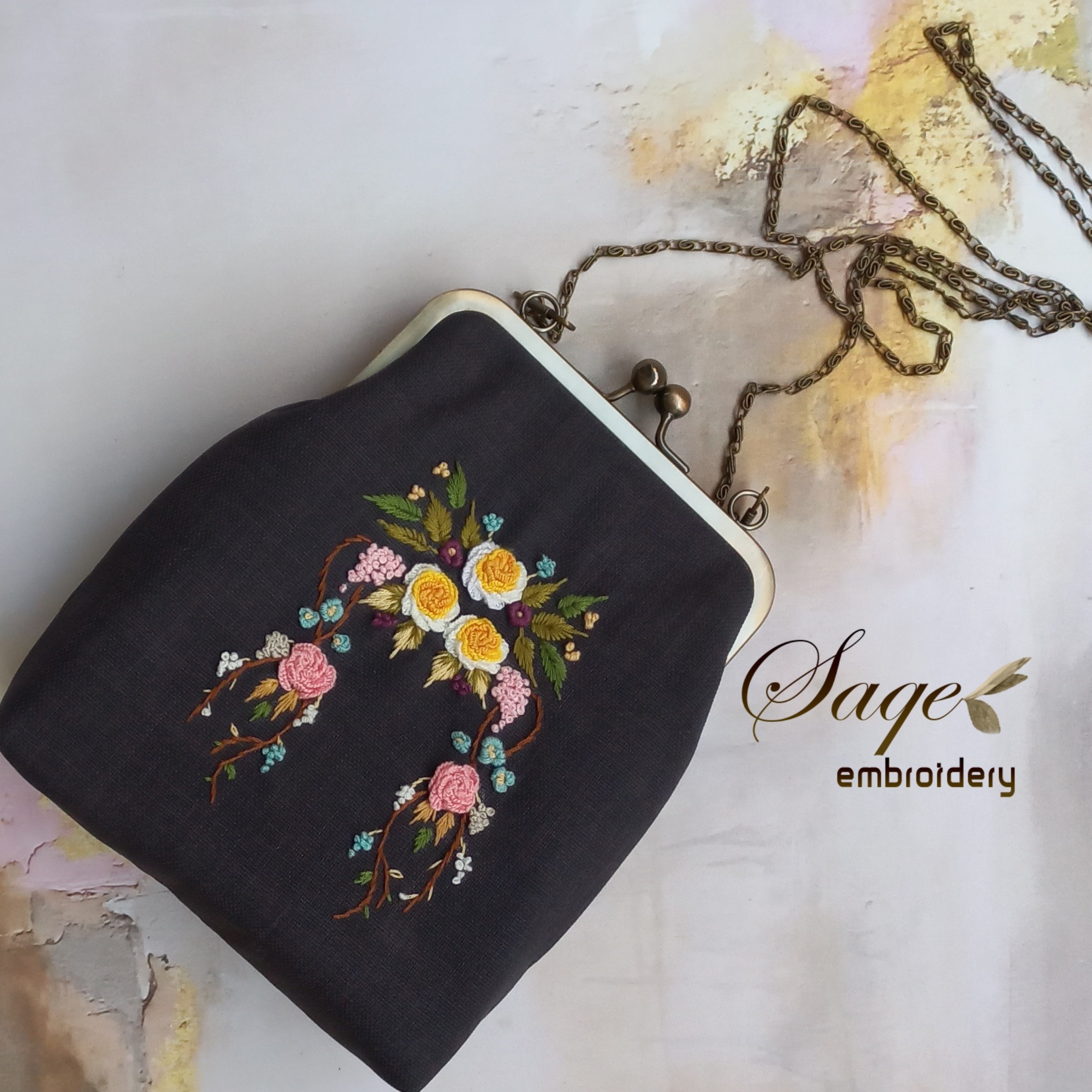 کیف گلدوزی مجلسی