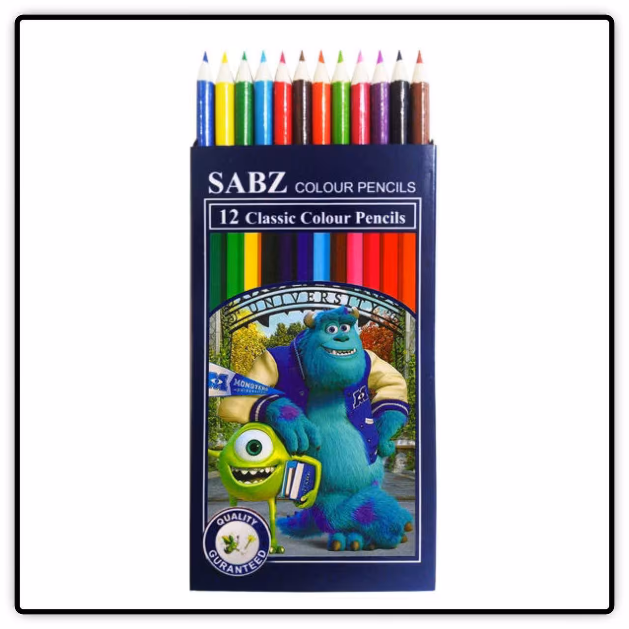 مداد رنگی 12 رنگ سبز(روزنامه ای) 