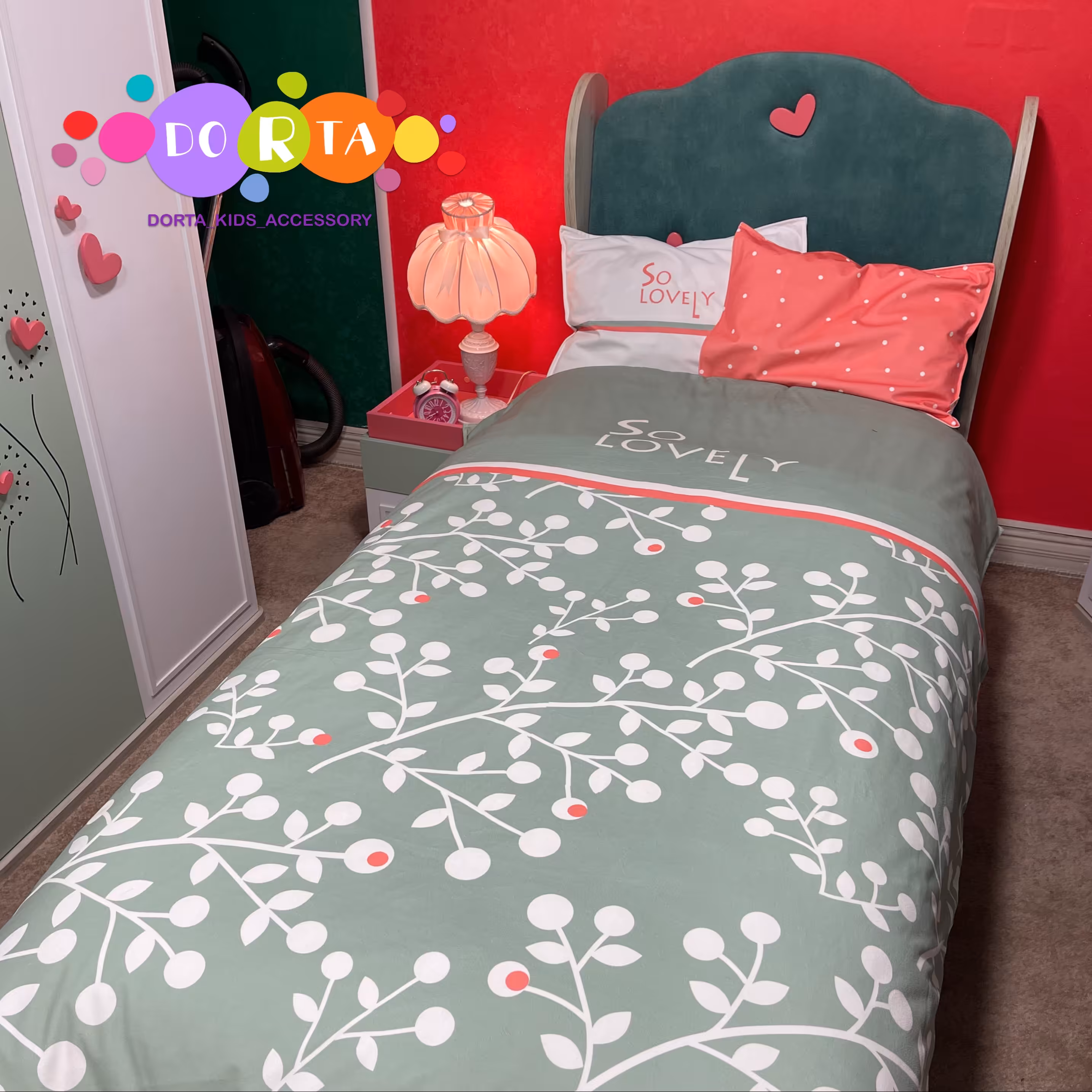 روتختی نوجوان 4تکه جنس رویه مخمل و داخل نخ سایز 145در 200